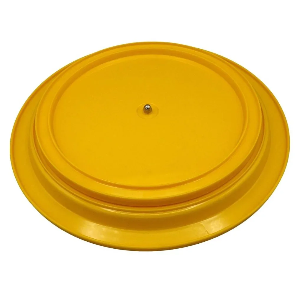 Vintage Rubbermaid Cream Sugar Lazy Susan‎ Turntable Bright Yellow Melamine